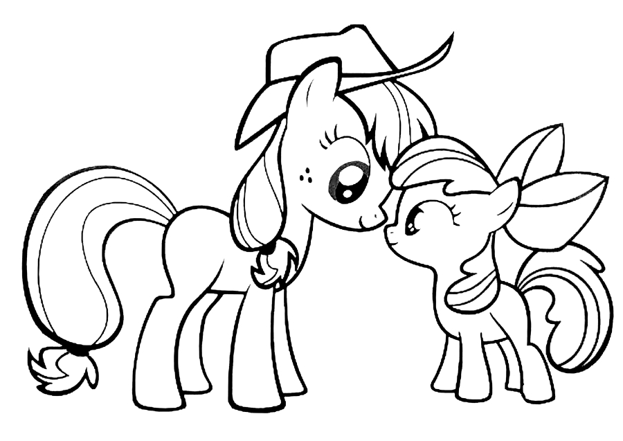 Zwei Pony-Freundinnen